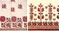 Traditional Bulgarian Floral embroidery from Sofia and Trun.
