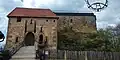 Hohenrechberg Castle, Inner Bridge, Gate House and Eastern Wall of the Inner Ring