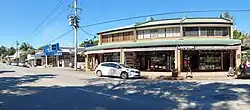 Burringbar Broadway, New South Wales, August 2024 (detail of shops)