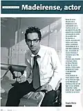 Carlos Nóbrega na revista Saber, Madeira2013