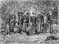 The "Sibajak raja berampat", the so-called four princes with their wives, Karolanden, North Sumatra (1914–1919)