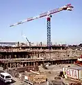 The new centre under construction.