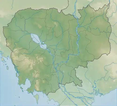 Map showing the location of Samlaut Multiple Use Area