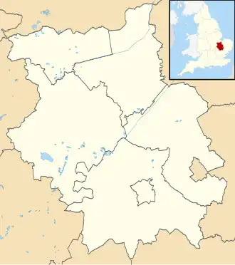 Maps of castles in England by county: B–K is located in Cambridgeshire