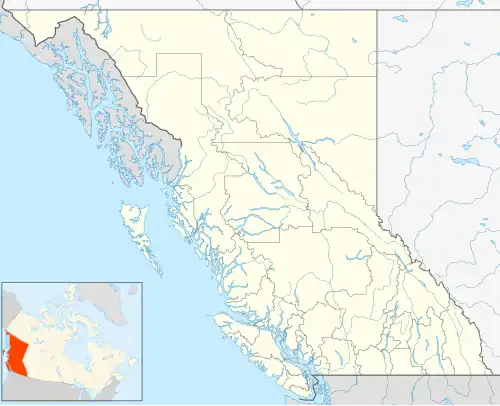 Kitimat is located in British Columbia