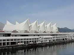 Multi-semi-hyperbolic-paraboloid roofs on Canada Place, Vancouver, Canada