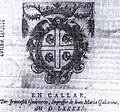 1590 F. Guarnerio, Capitols de cort del Stament Militar de Sardenya, Cagliari, first recorded use in Sardinia.