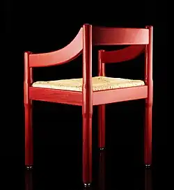 Cassina Carimate chair, back view (1959)
