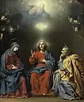 The Holy Family with God the Father and the Holy Spirit