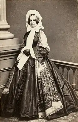 Portrait of Caroline Fillmore looking straight ahead
