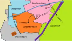 Sheepmmor townland & surrounding townlands