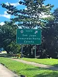 PR-199 east at PR-20 interchange between downtown Guaynabo and Frailes