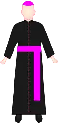 Bishop (Often with pellegrina.)