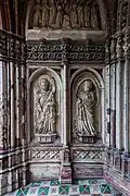 High Castle, sculptures at the entrance of St Anne's Chapel