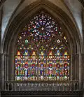 Stained-glass window, north arm of transept