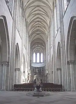 Image 3 Cathedral of Magdeburg Photo credit: Chris 73 The Cathedral of Magdeburg (known as Magdeburger Dom in German) is the first gothic cathedral in Germany and with a height of 104&nbsp;m the highest cathedral in Eastern Germany. The current cathedral was constructed over the period of 300 years starting from 1209, and the completion of the steeples took place only in 1520. In 2004 a funding drive for a new organ that was started in 1997 was completed, collecting 2 Million Euro. The new organ has been ordered from a company near Potsdam, constructing a 36 ton instrument with 93 registers and approximately 5000 pipes. The construction is planned to be completed in 2007, and the new organ will hopefully be used for the first time in 2008.