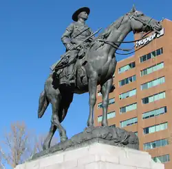 Boer War monument in Central Memorial Park. Calgary, Alberta