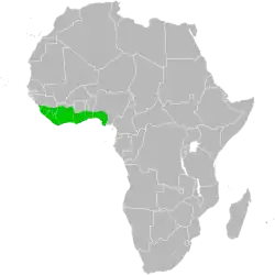 Map of range