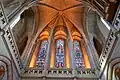 The chancel ceiling
