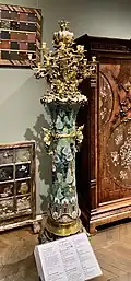 Christofle & Cie and Émile Reiber, chandelier vase, 1874
