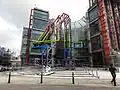 The Big 4 sculpture in Pride colours during the 2014 Winter Paralympics