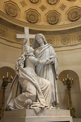 Marie Antoinette supported by Religion, by Jean-Pierre Cortot