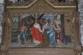 Jesus meets His Mother
