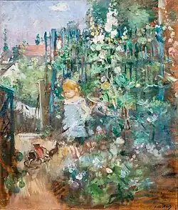 Child among the Hollyhocks (Enfant dans les roses trémières), 1881, Wallraf-Richartz Museum, Cologne