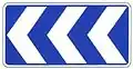 Chevron left three arrow