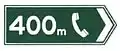 Emergency telephone from the right