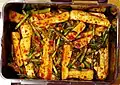 Chonggak-kimchi (chonggak radish kimchi)