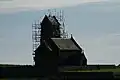 The church under repair in 2005