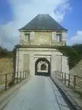 The Porte de Secours, and the Porte de Boulogne visible within its arch.
