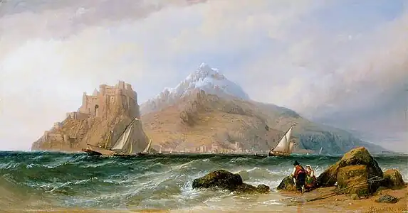 The Castle of Ischia by Clarkson Stanfield