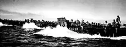 US Coast Guard landing barges at Lingayen Gulf