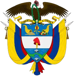 The Coat of arms of Colombia