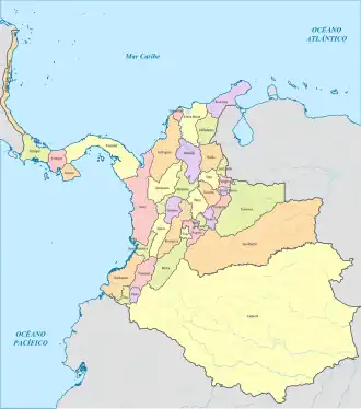 Image 9Provinces of the Republic of New Granada in 1851 (from History of Panama)