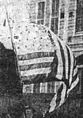 Another flag[5] carried by Company A, with a white canton resting on the blood stripe.[6]