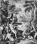 Cornelis Cort (after Titian), Diana and Callisto, 1566, British Museum, London