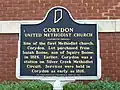 First Methodist Church historical marker
