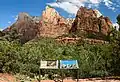 Court of the Patriarchs. Abraham, Isaac, Mt. Moroni