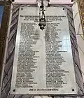 Plaque commemorating local Serbs who were killed by the Ustashe.