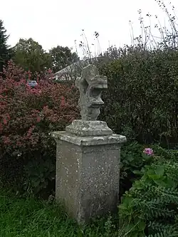 Village cross at Jau