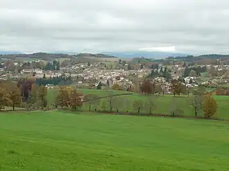 A general view of Cunlhat