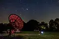 Custer Observatory - Radio Telescope and Jupiter