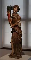 Daniel Mauch, Angel with cornucopia, Ulm,  1520, tilia, old version