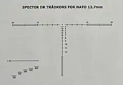 Danish 12.7 Reticle