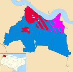 2011 results map