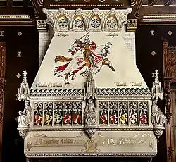 Decorated mantel