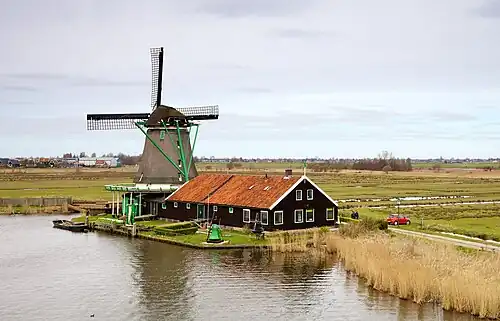 Image 2 De Zoeker, Zaandam Photo: Murdockcrc De Zoeker ("The Seeker") is a windmill located in the Zaanse Schans, Zaanstad, Netherlands used to extract oil from seeds. Built in 1672, it is the only such mill still in operation, and is one of five remaining oil mills in the area. More selected pictures